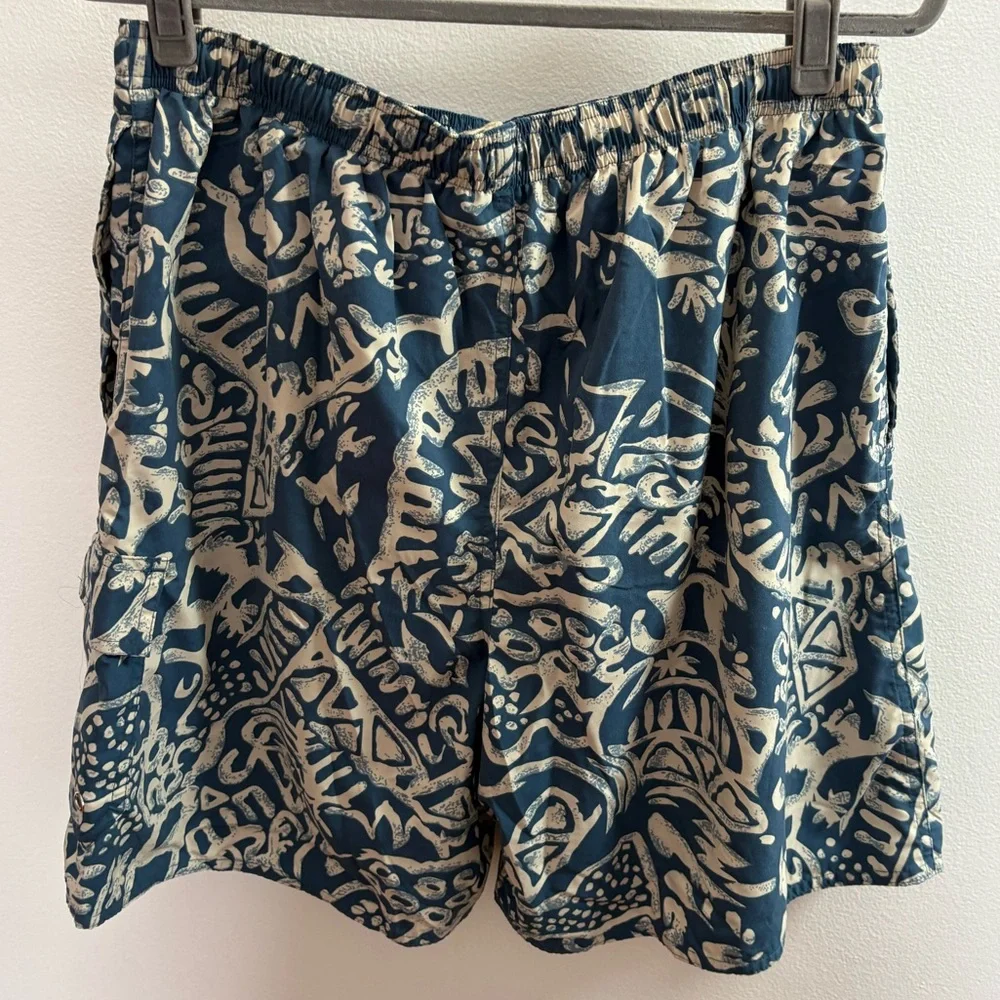 Natural Life Blue Batik Swim Trunks XL